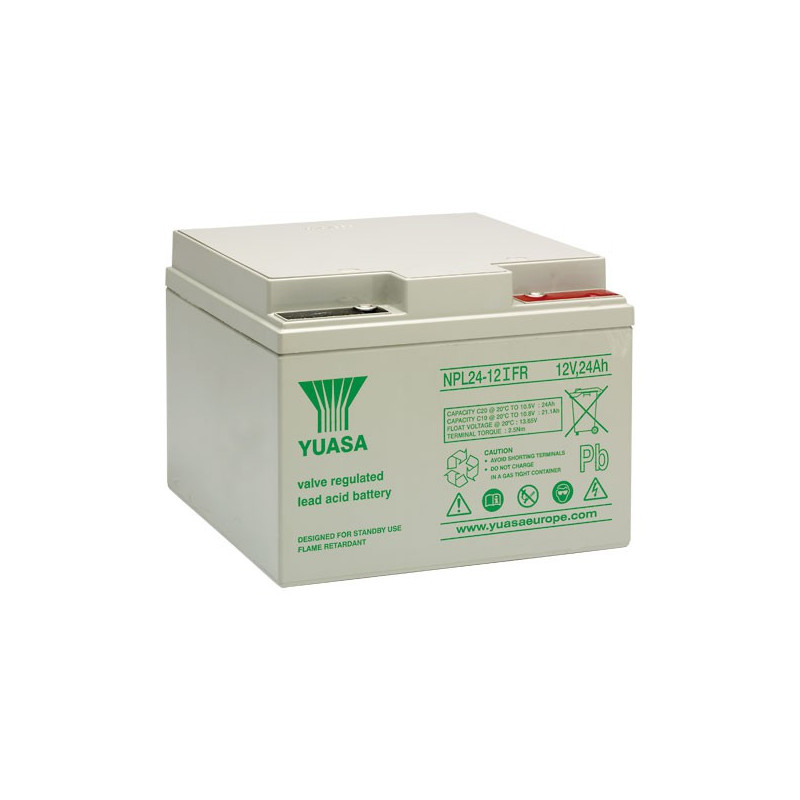 Batterie YUASA de 12V et 24.0Ah - NPL24-12 I FR - Longue durée de vie Batterie YUASA de 12V et 24.0Ah - NPL24-12 I FR - Longue durée de vie