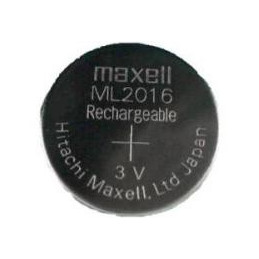 Pile bouton ML2016 CASIO / FDK rechargeable pour montre à énergie solaire - 3V - 1.25Ah