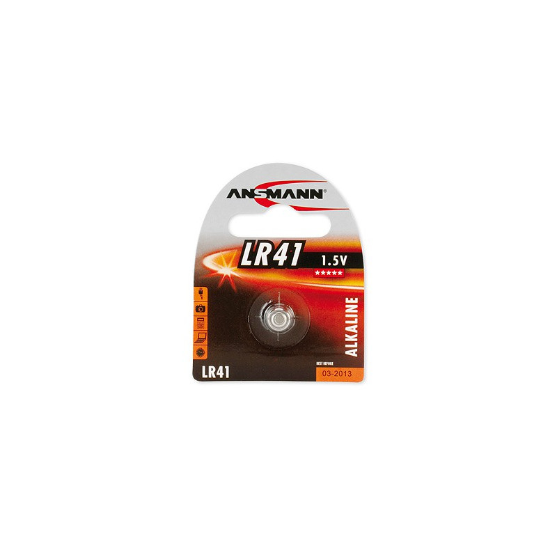 Pile Bouton ANSMANN LR41 - 192 - Alcaline - 1.5V Pile Bouton ANSMANN LR41 - 192 - Alcaline - 1.5V