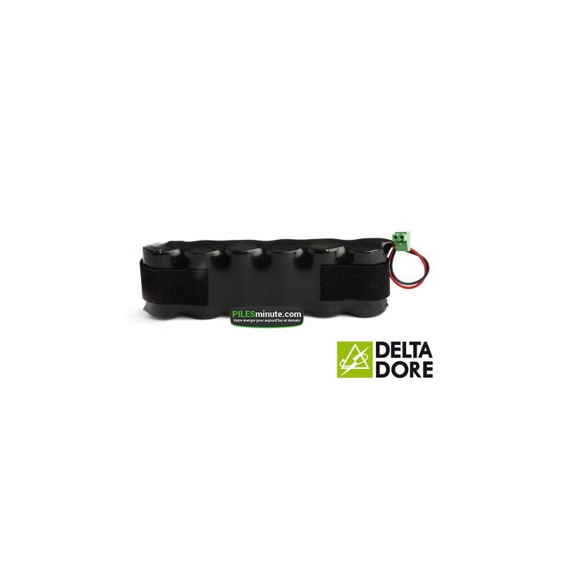 Batterie Alarme TALCO / DELTA DORE Sirène Tyxal - 6LR20 Alcaline - 9V - 18Ah + Connecteur