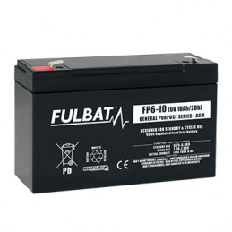 Batterie Plomb Standard FP6-10 - 6V - 9.3Ah - UL94.FR – FULBAT