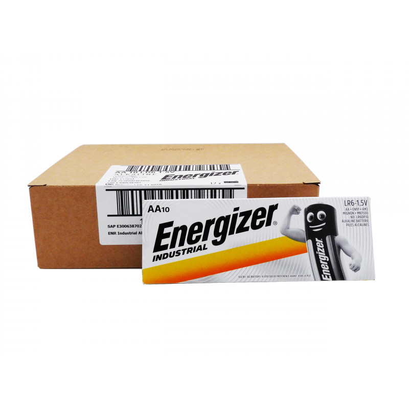Boite 120 piles LR6 ENERGIZER- AA Industrial - UM3 - 1.5V