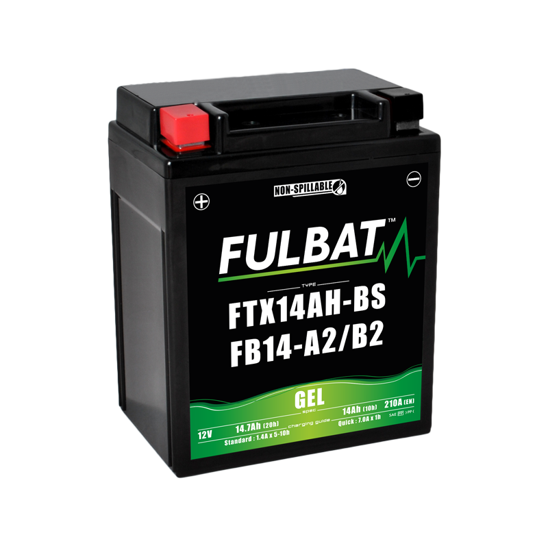 Batterie moto FULBAT FUFB14-A2/B2 - FTX14AH-BS - GEL - 12V - 14.7Ah
