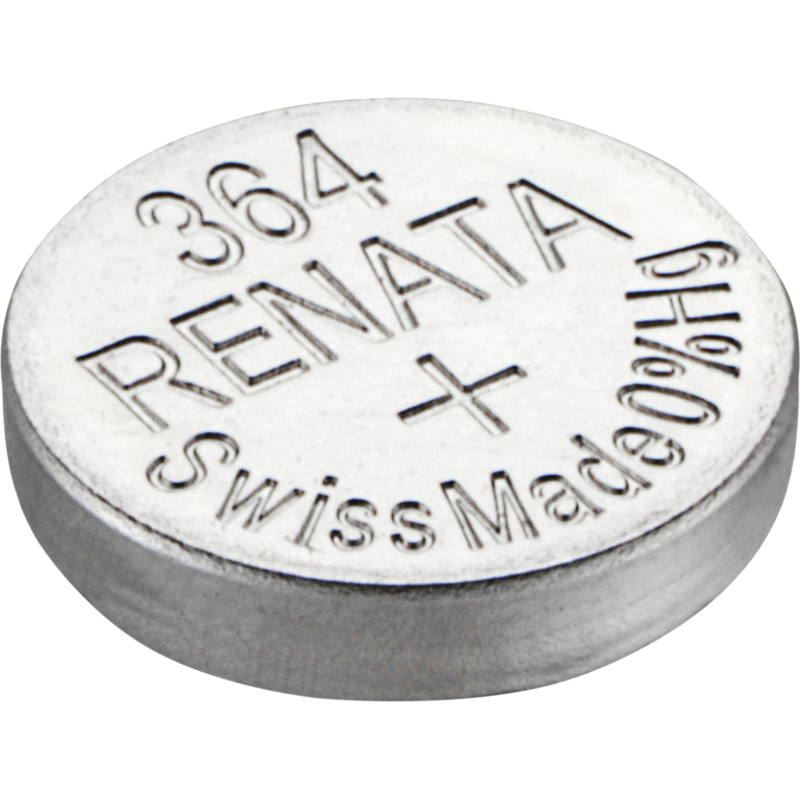 Pile Bouton RENATA 364 - SR60SW - SR621SW - Oxyde d'Argent - 1.55V