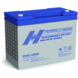Batterie Plomb Standard 12V 150Ah - PHR-12500FR - 335x172x275 - Spécial Onduleur - Powersonic