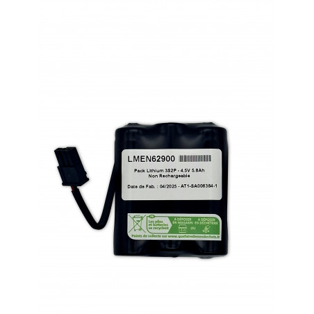 Pack Lithium Energizer L91 - 3S2P - 4,5V 5,8Ah + connecteur