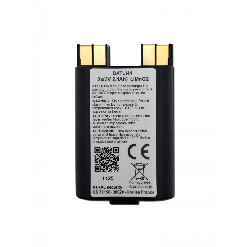 Pile Alarme DAITEM RXU02X / BATLi41 - Lithium-Ion - 2x3V - 2,4Ah